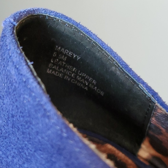 Betsy Johnson Blue "Suede" Shoes (Genuine Leather) - Picture 6 of 6